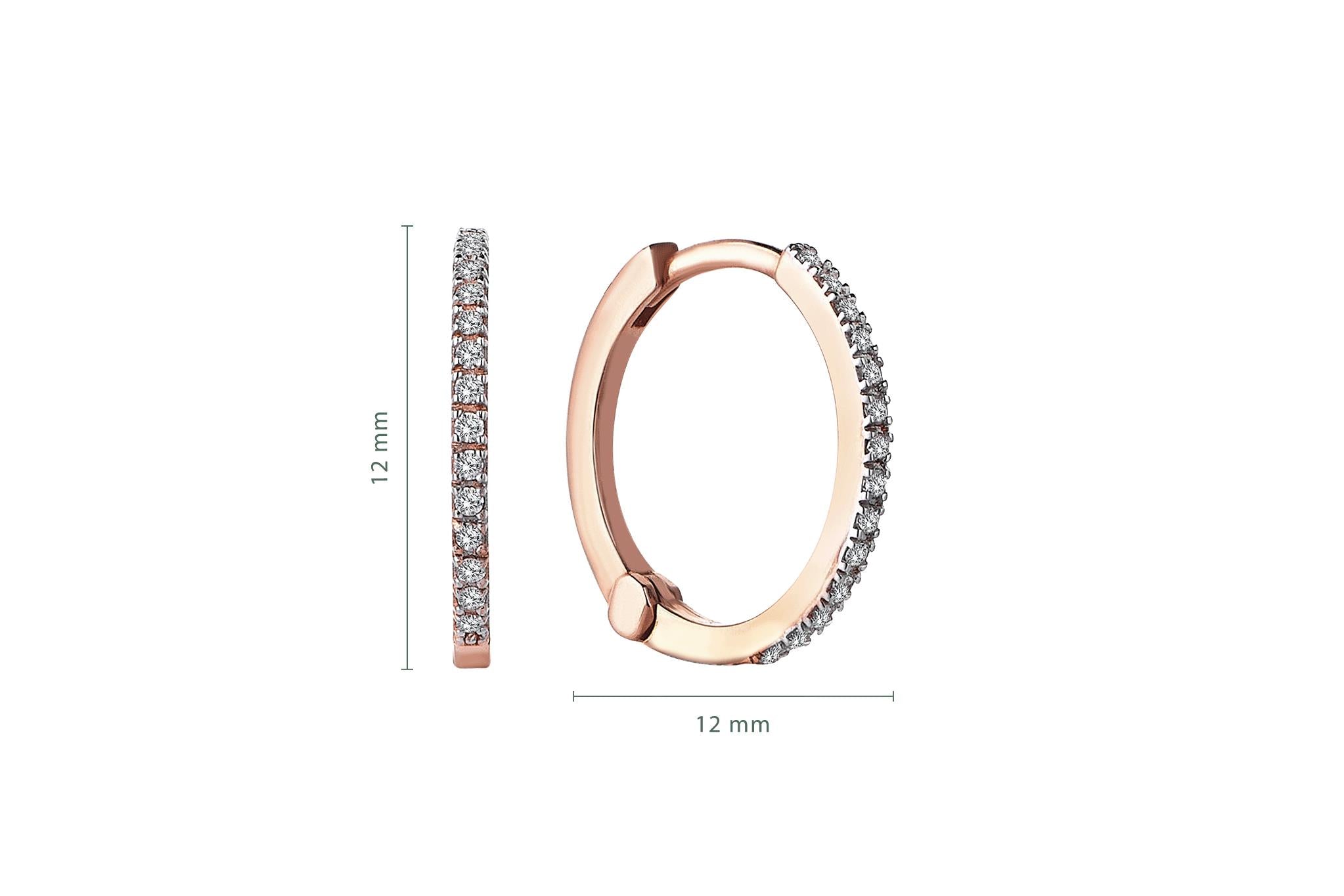 Hoop Diamond Earrings