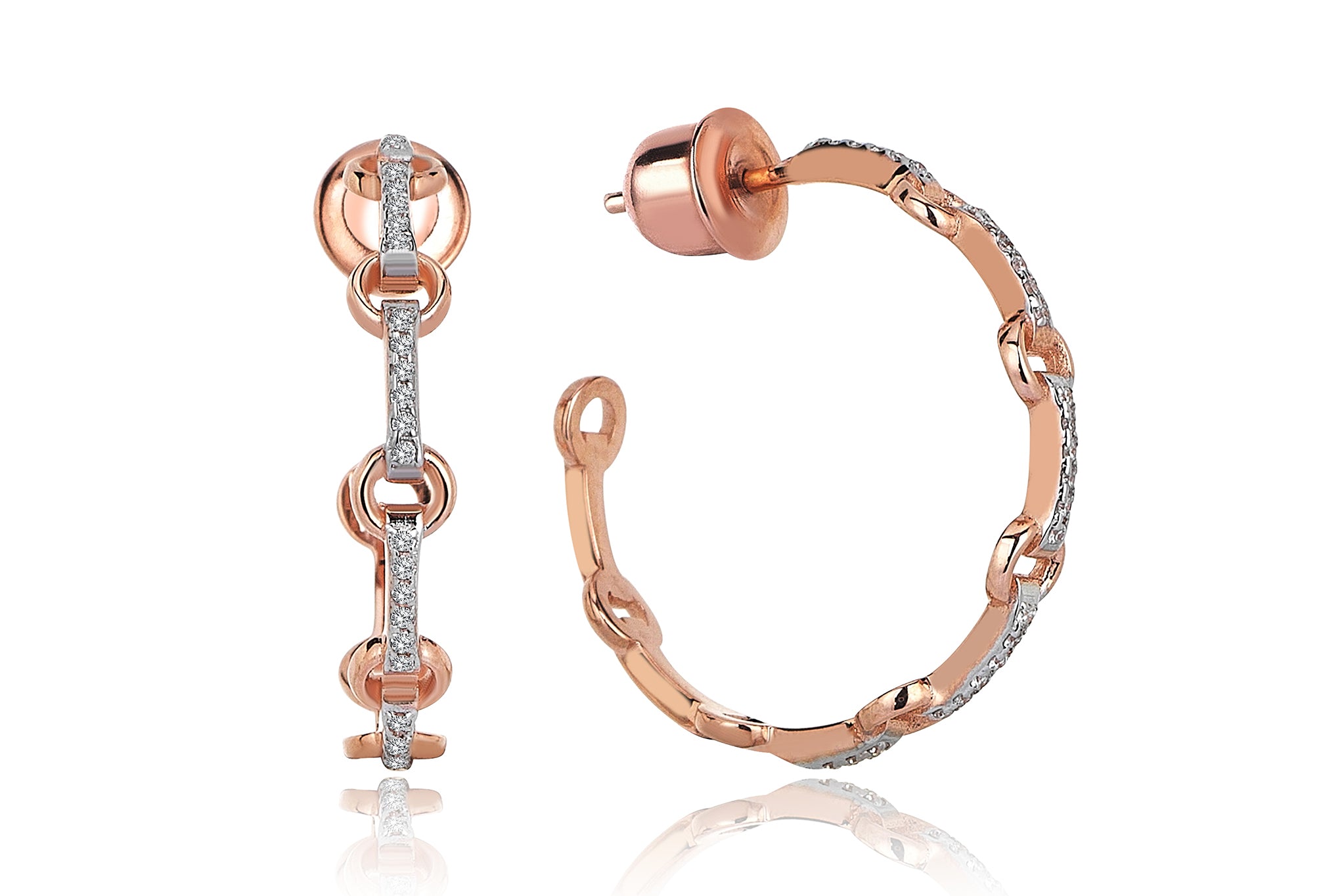 Chocolate White Earrings