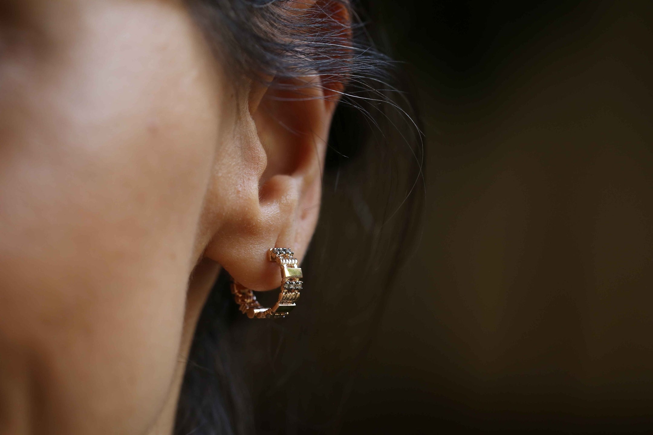 Straw Cognac Earrings