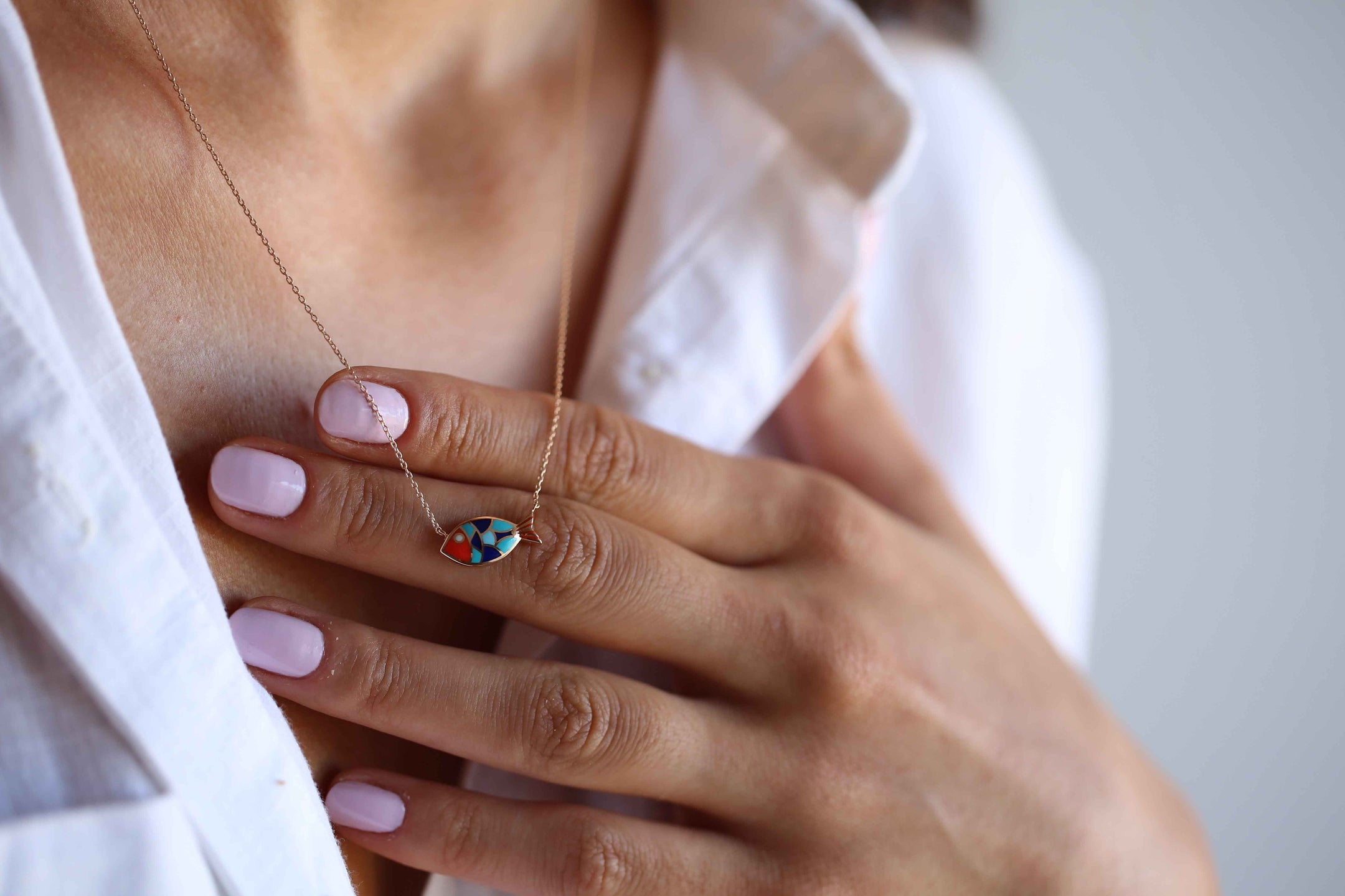 Carnival Fish Necklace