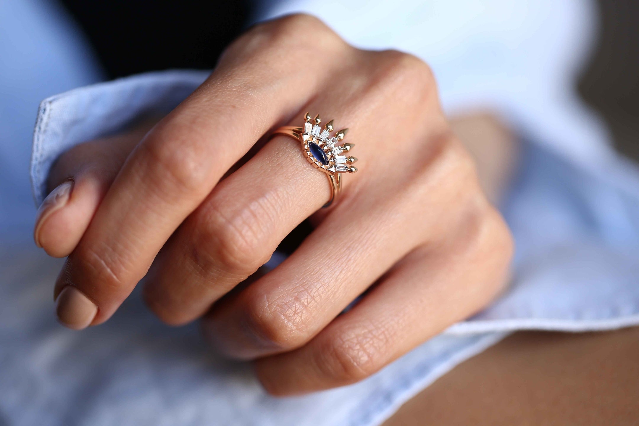 Blue Oyster Bar Ring