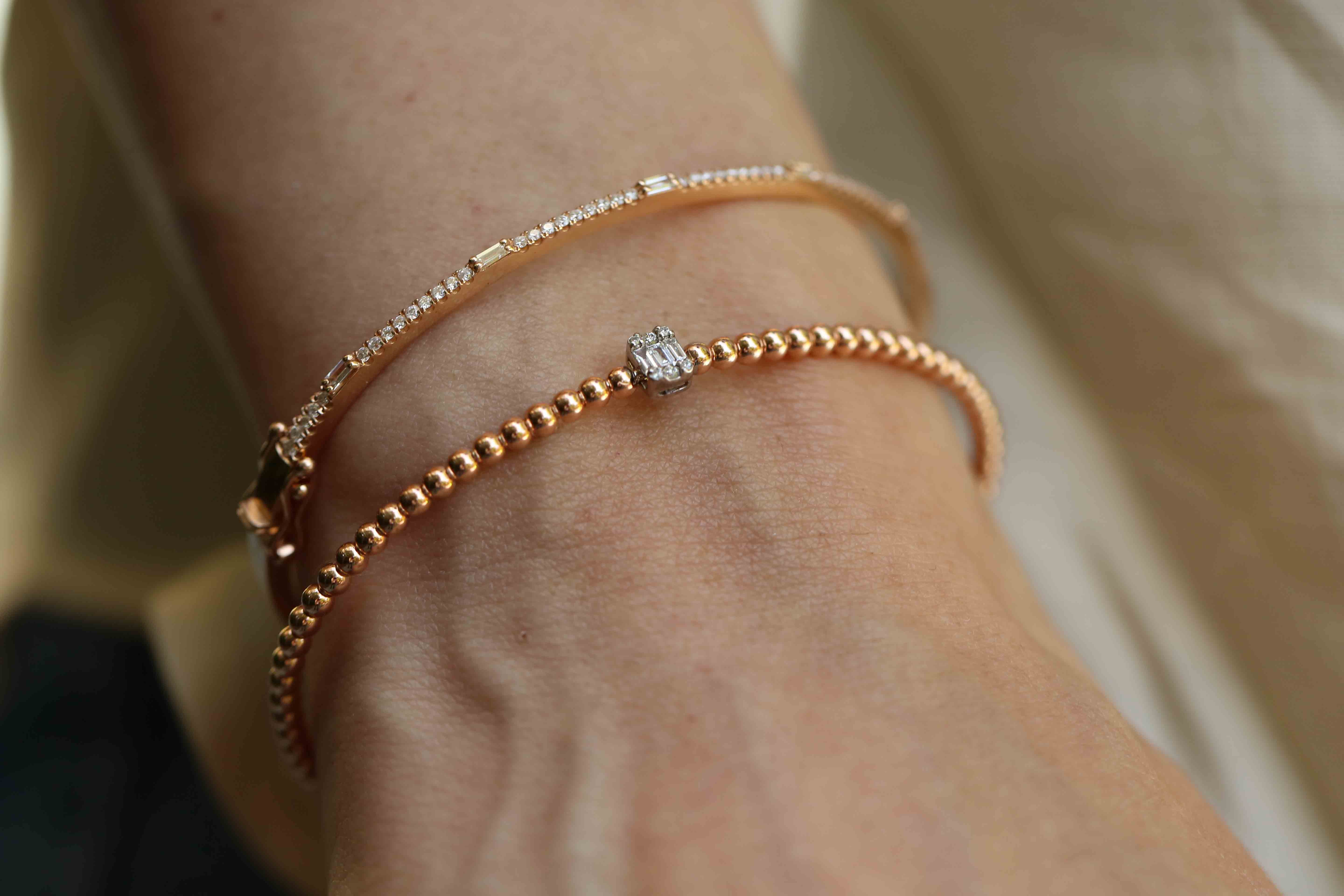 Top Top Baguette Diamond Bracelet
