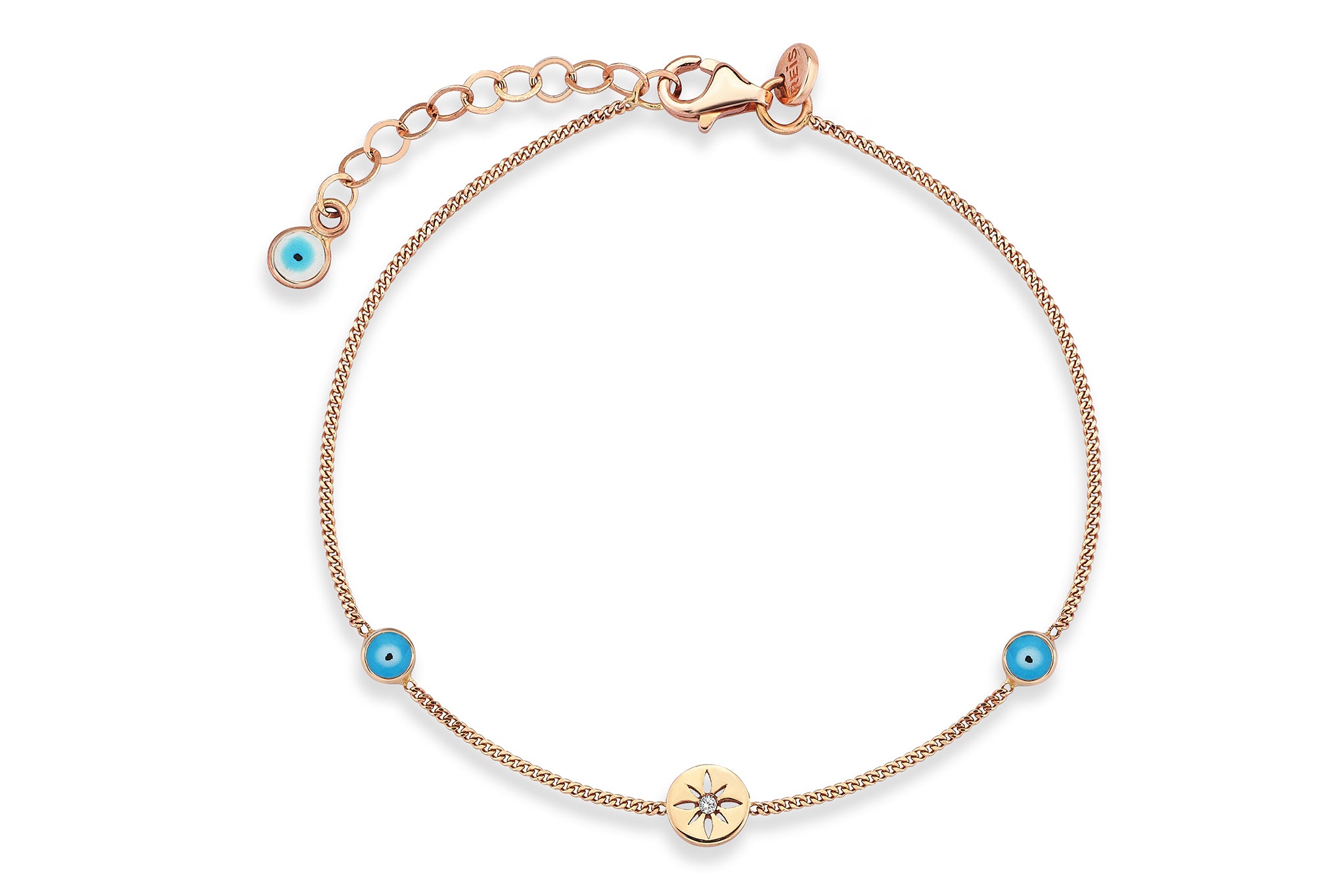 Detail Star Bracelet with Enamel Eyes