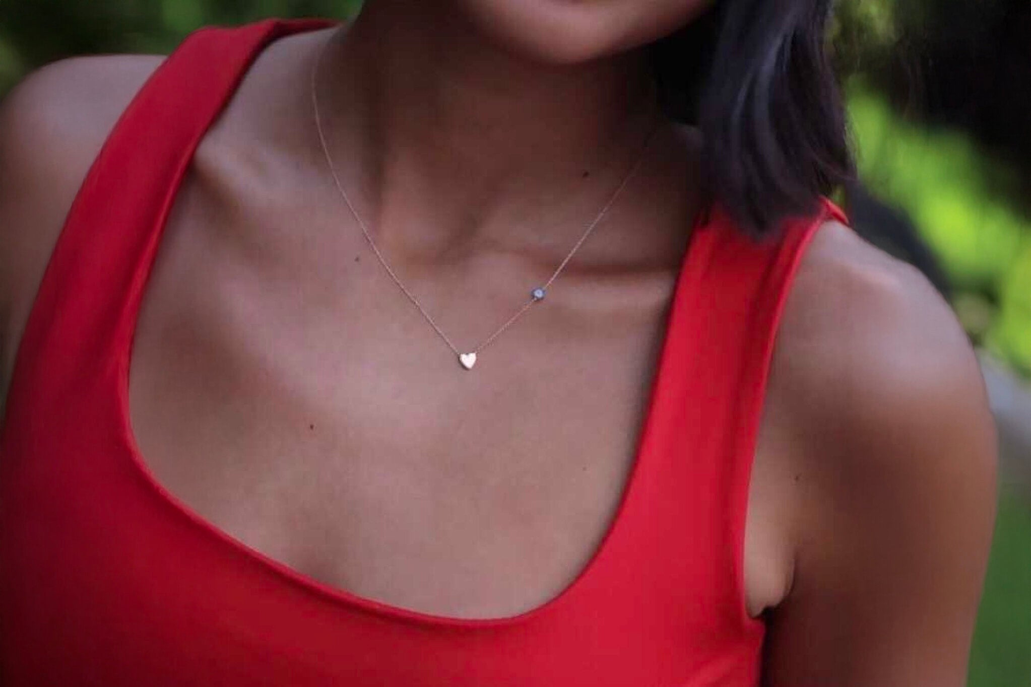 Mine Eyed Heart Necklace