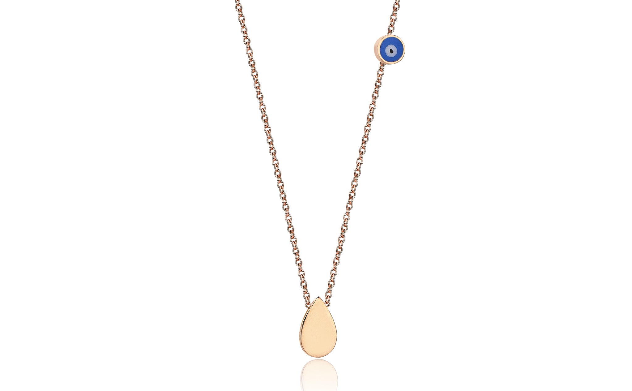 Enameled Drop Necklace