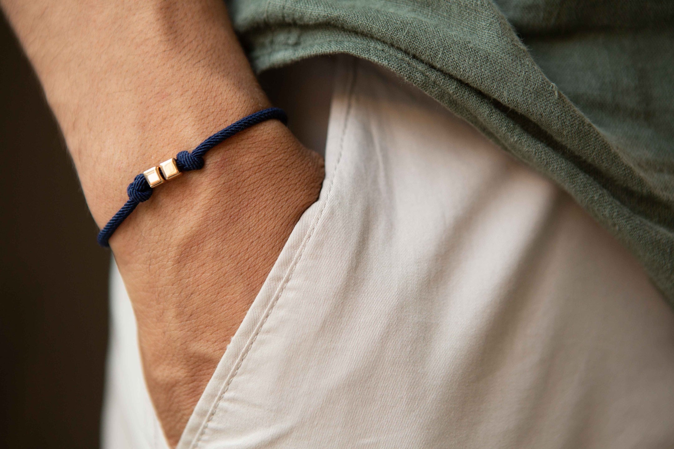 Double Dice String Bracelet