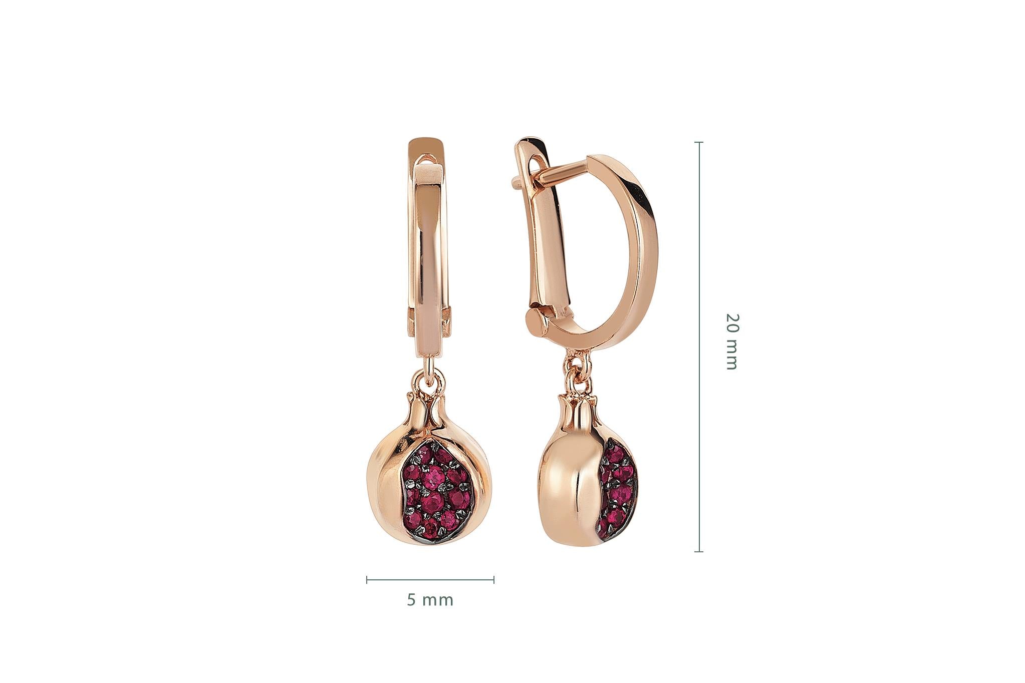 Pomegranate Earrings