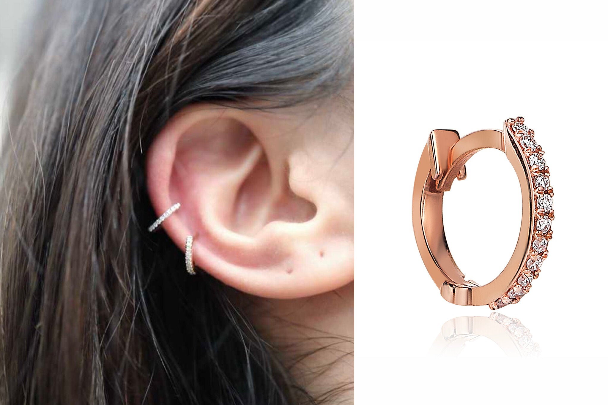 Cartilage Earrings Diamond