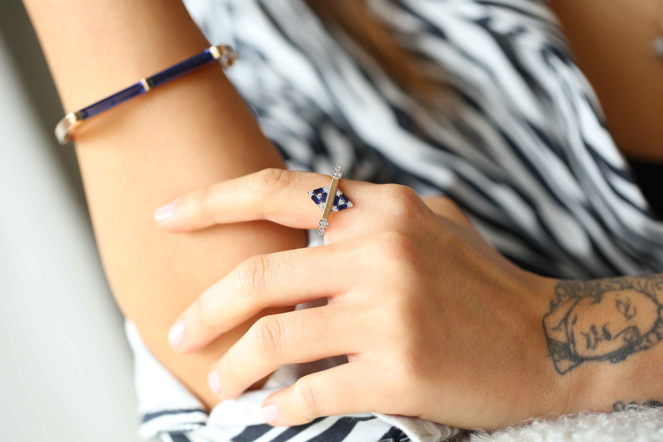 Sapphire Line Bracelet