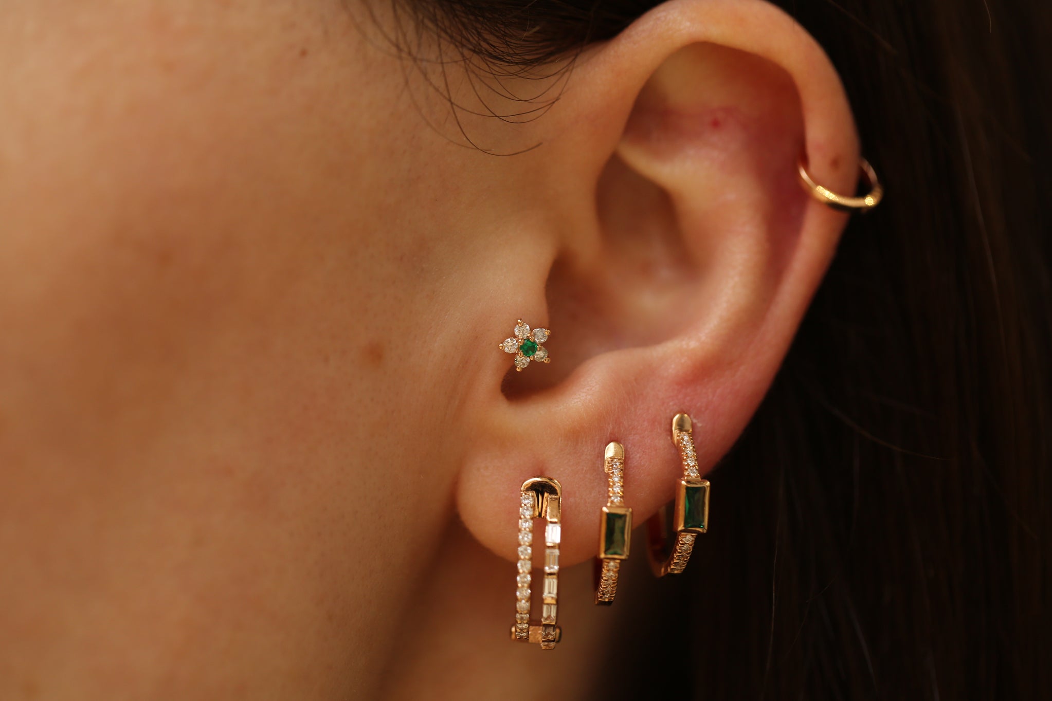 Cemre Emerald Piercing