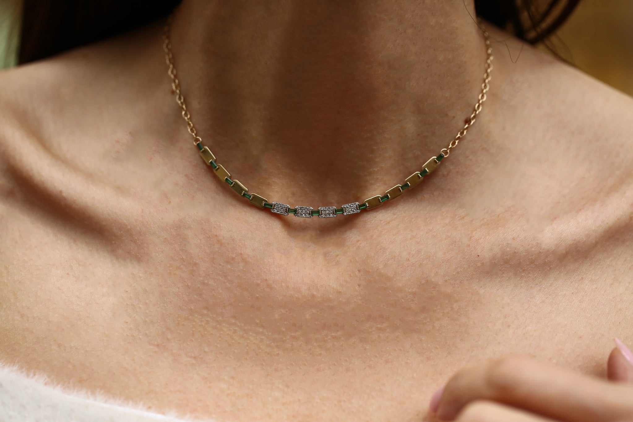 Mahal Green Choker