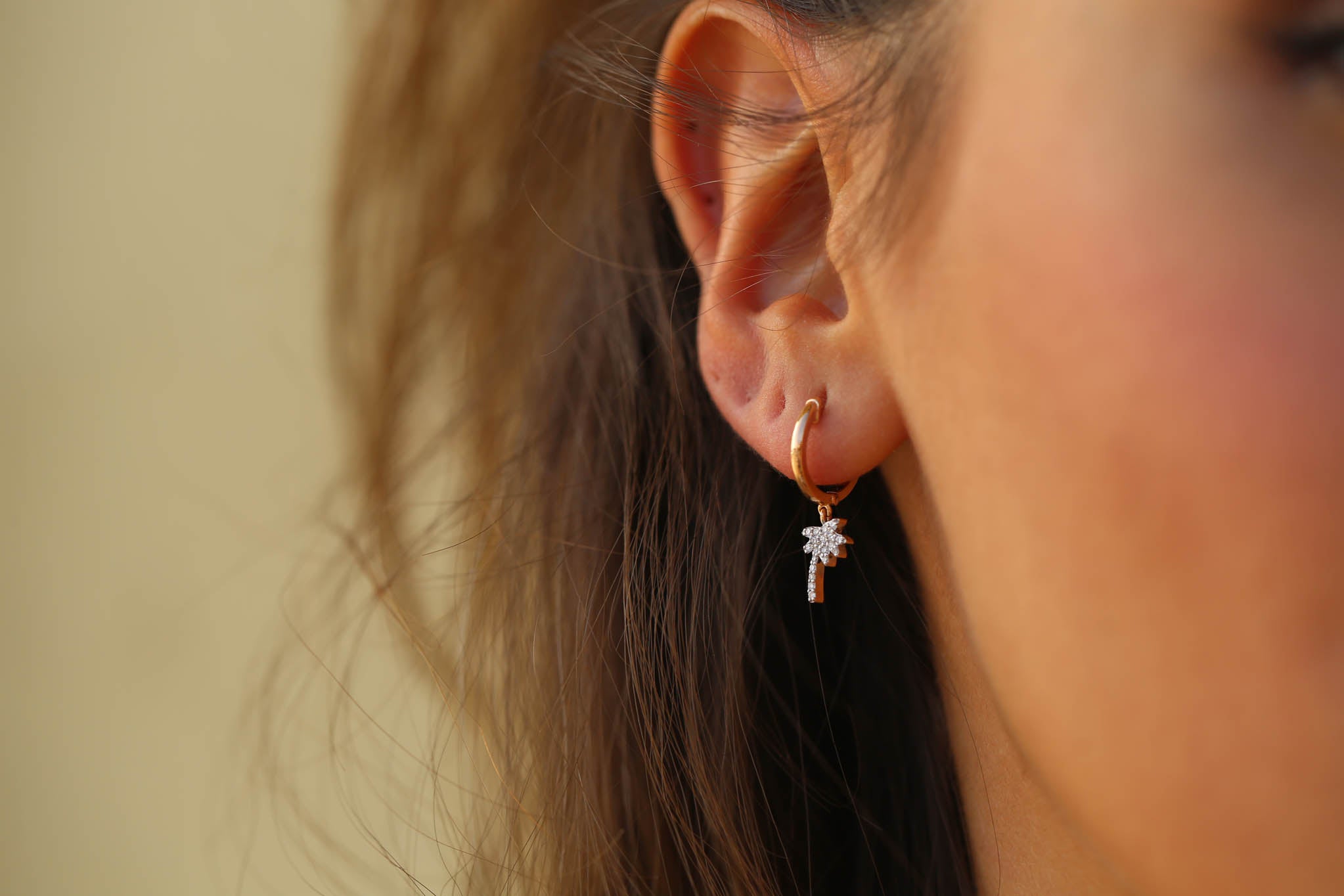 Prego Palm Earrings