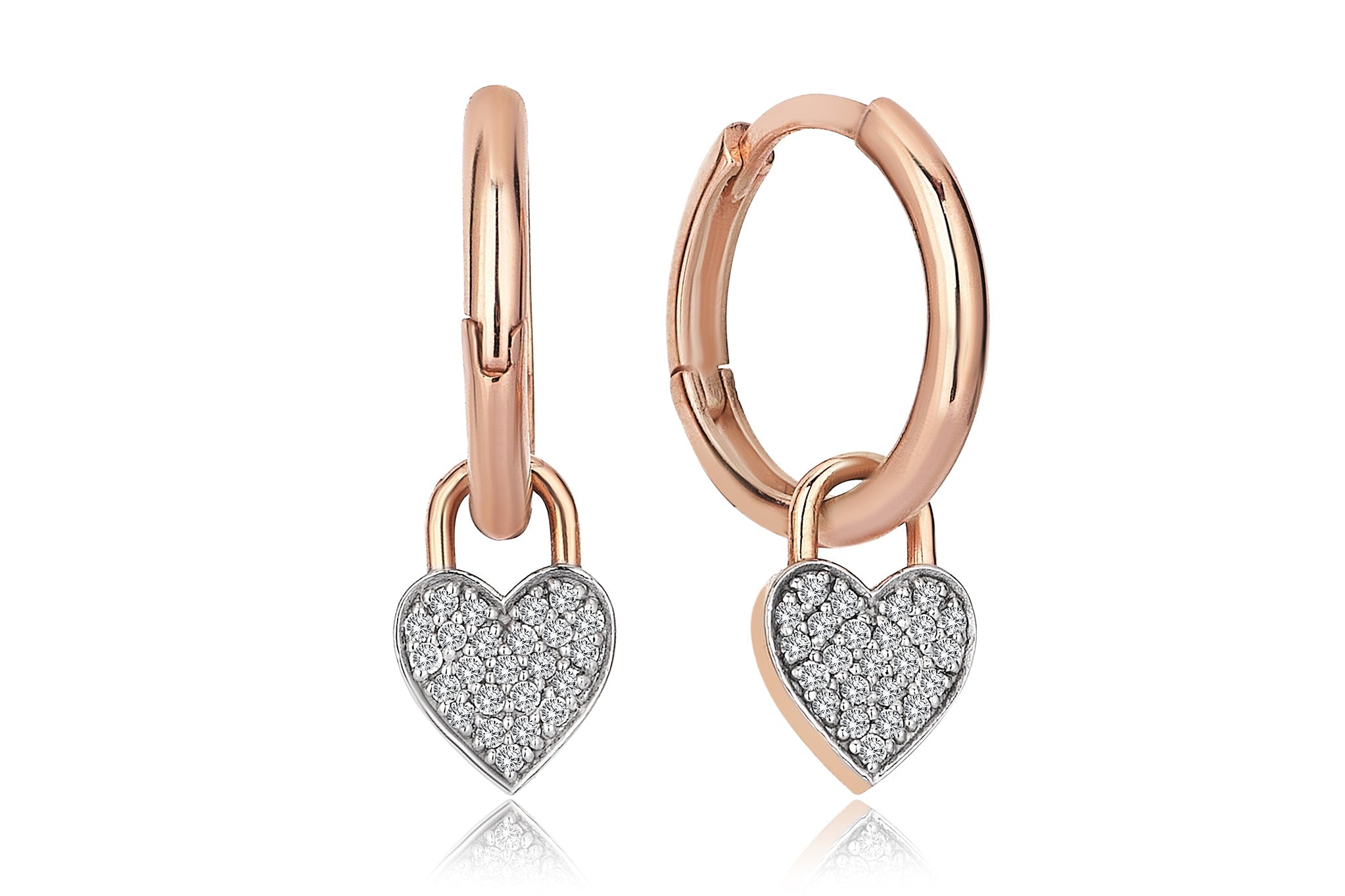 Mars Heart Diamond Earring