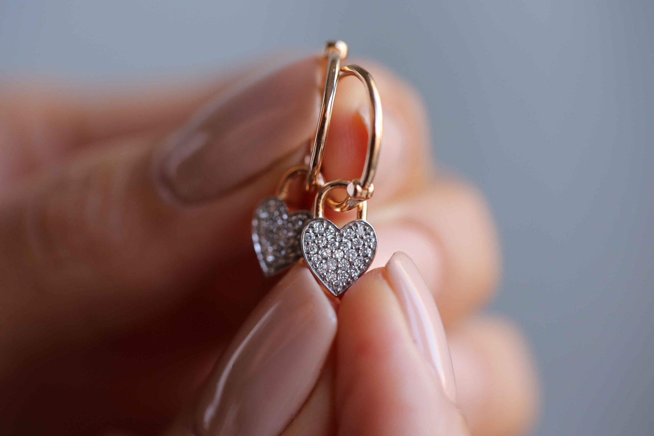 Mars Heart Diamond Earring