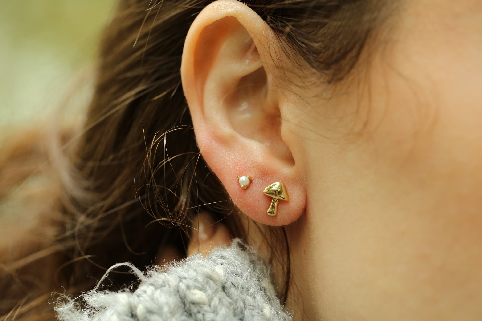 Mushroom Earrings XL