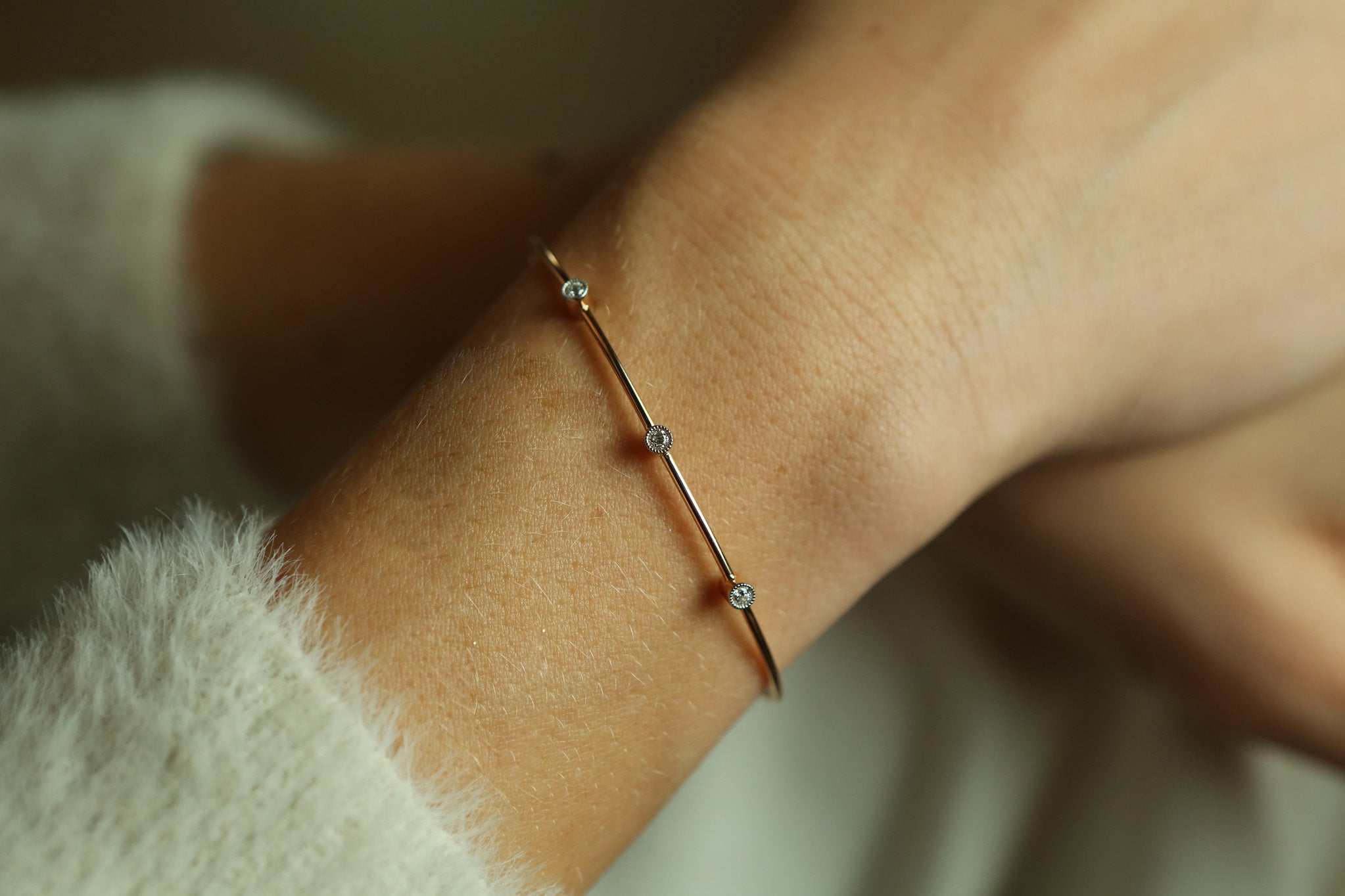 Triple Dia Bangle