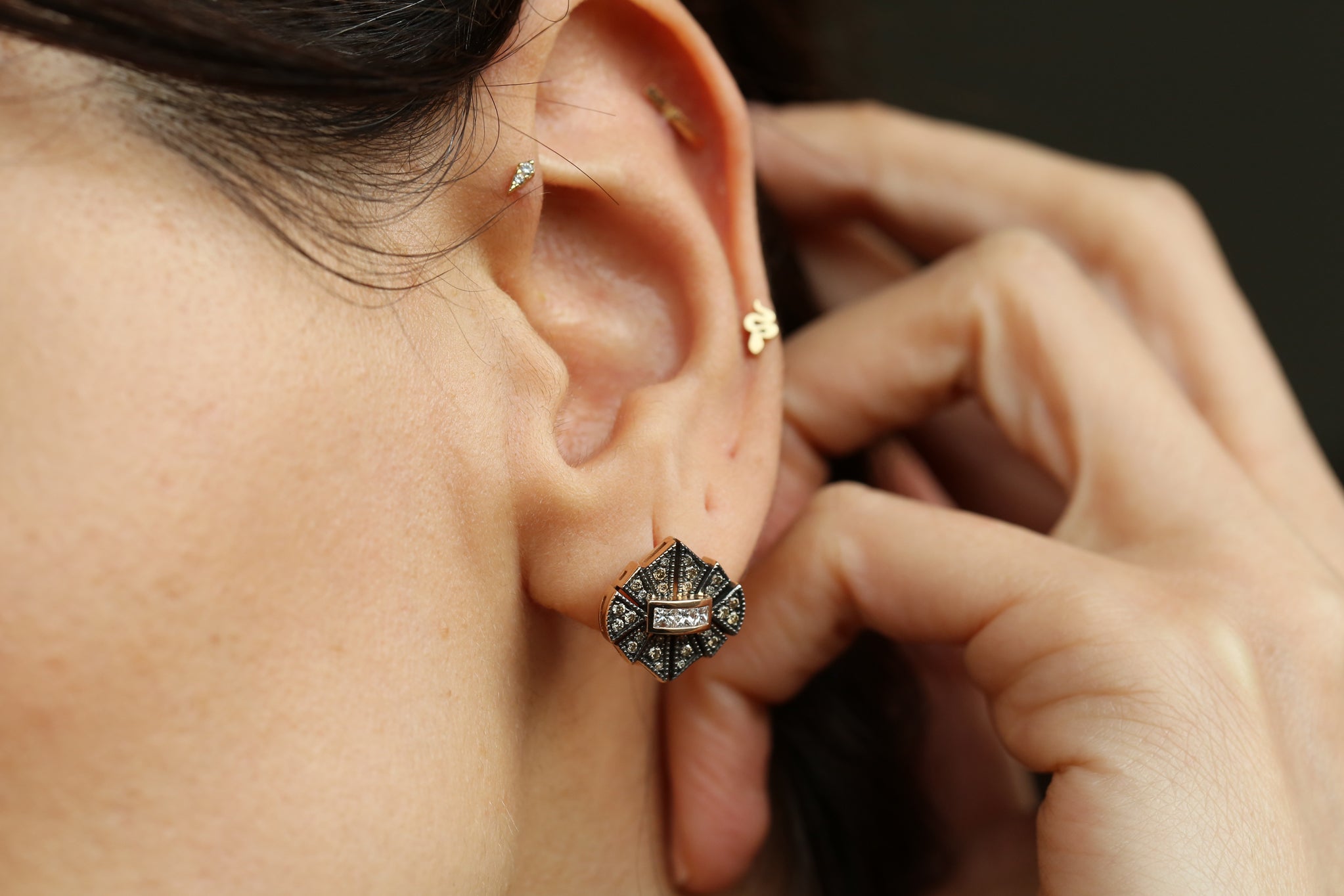 Gotham Grey Earrings