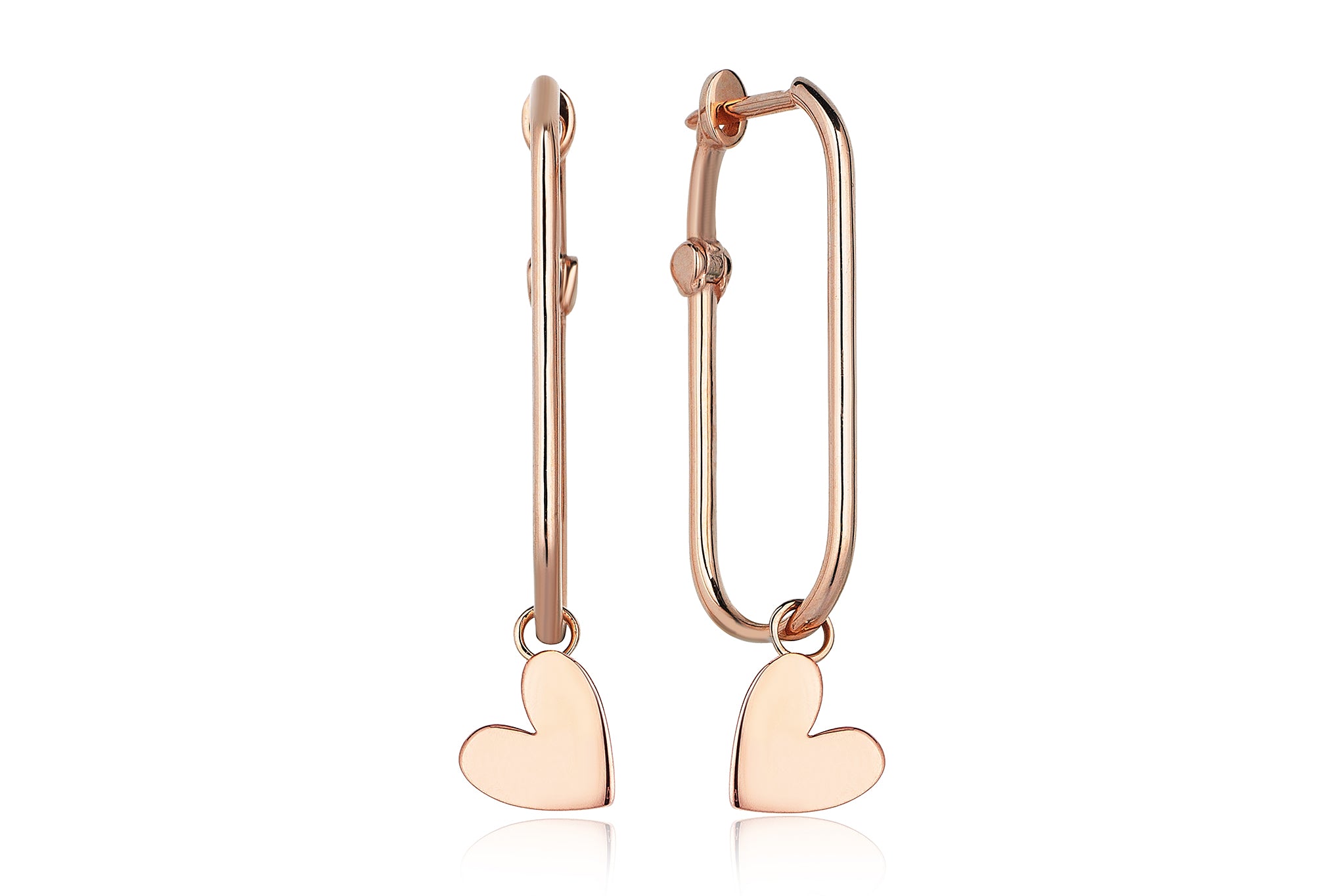 Line Heart Earrings