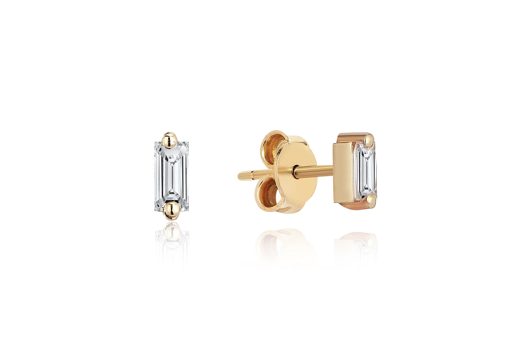 Mini Baguette Earrings