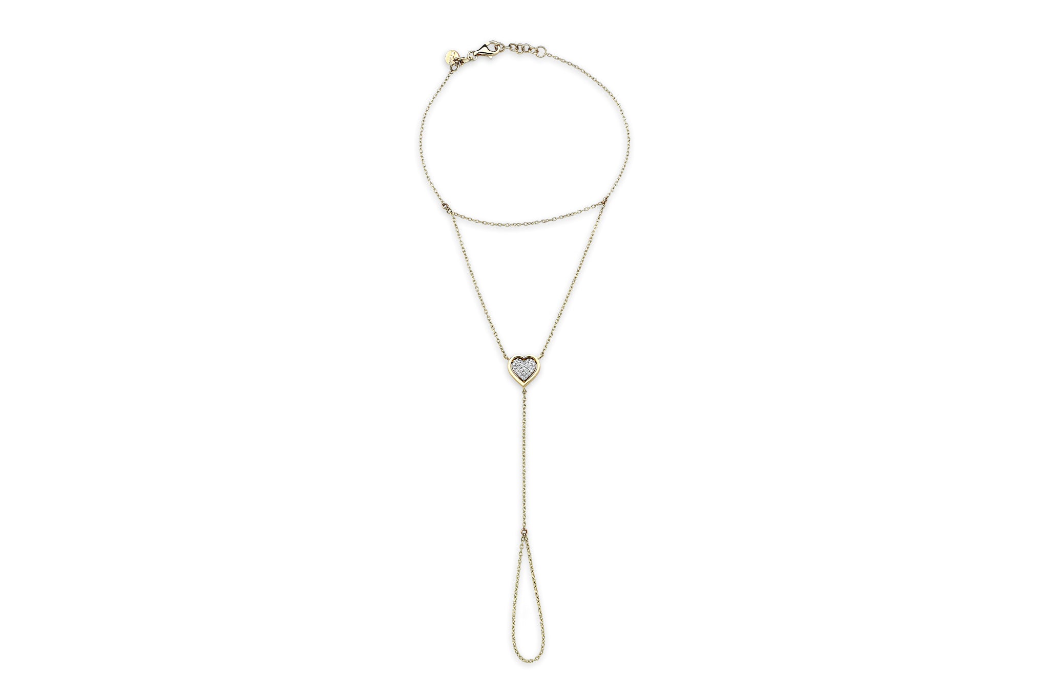 Heart White Hand Chain