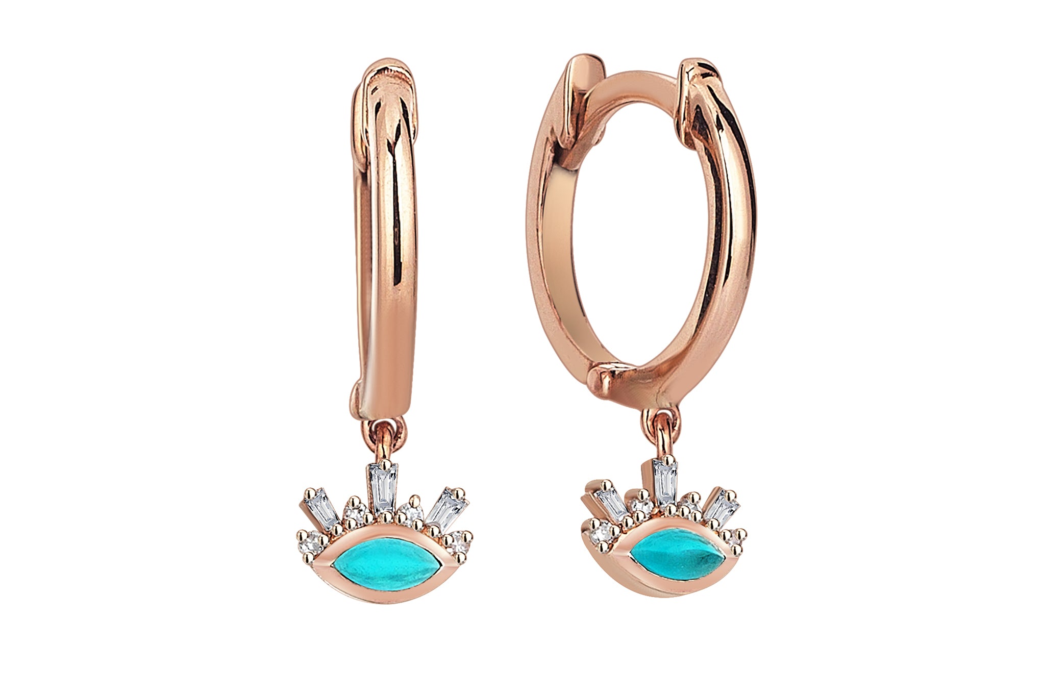 Mini Blue Moon Earrings
