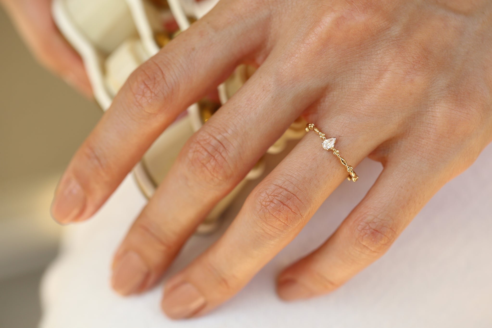 Retro Drop Ring