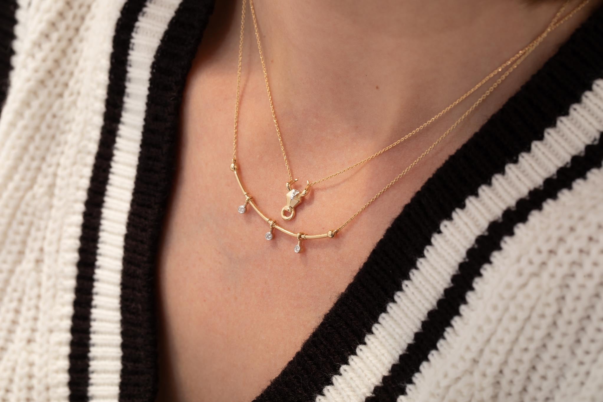 Trio Line Necklace