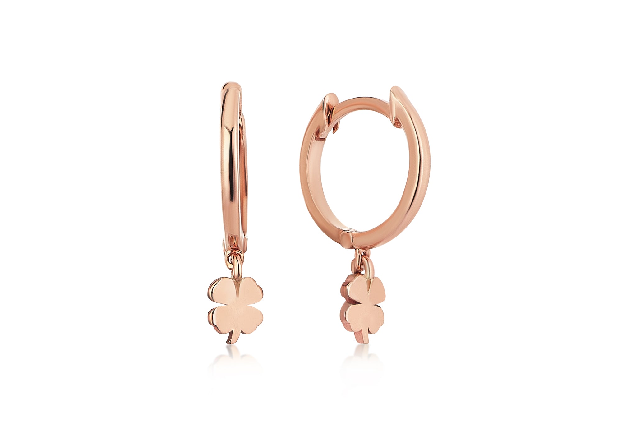Mini Clover Hoop Earrings