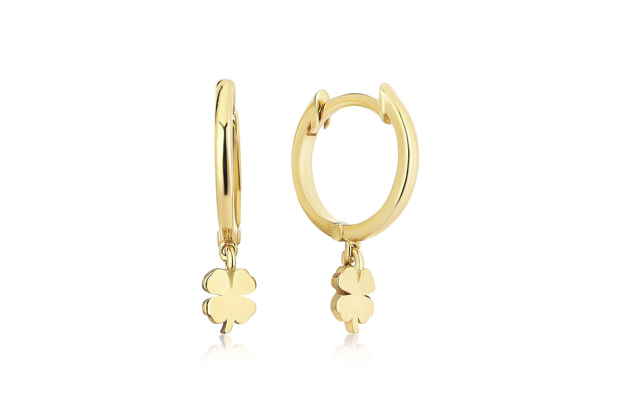 Mini Clover Hoop Earrings