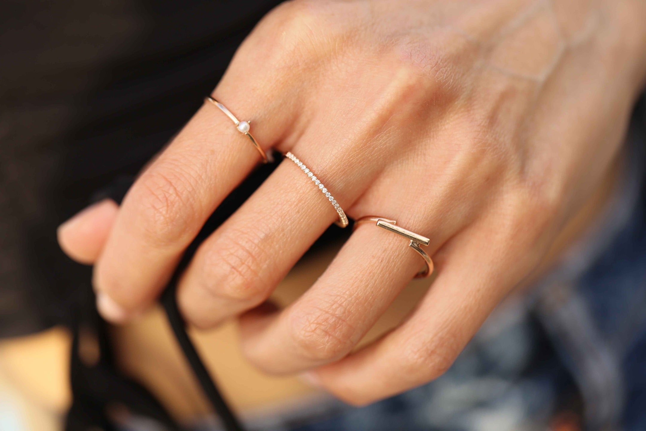 Round Thin Diamond Ring