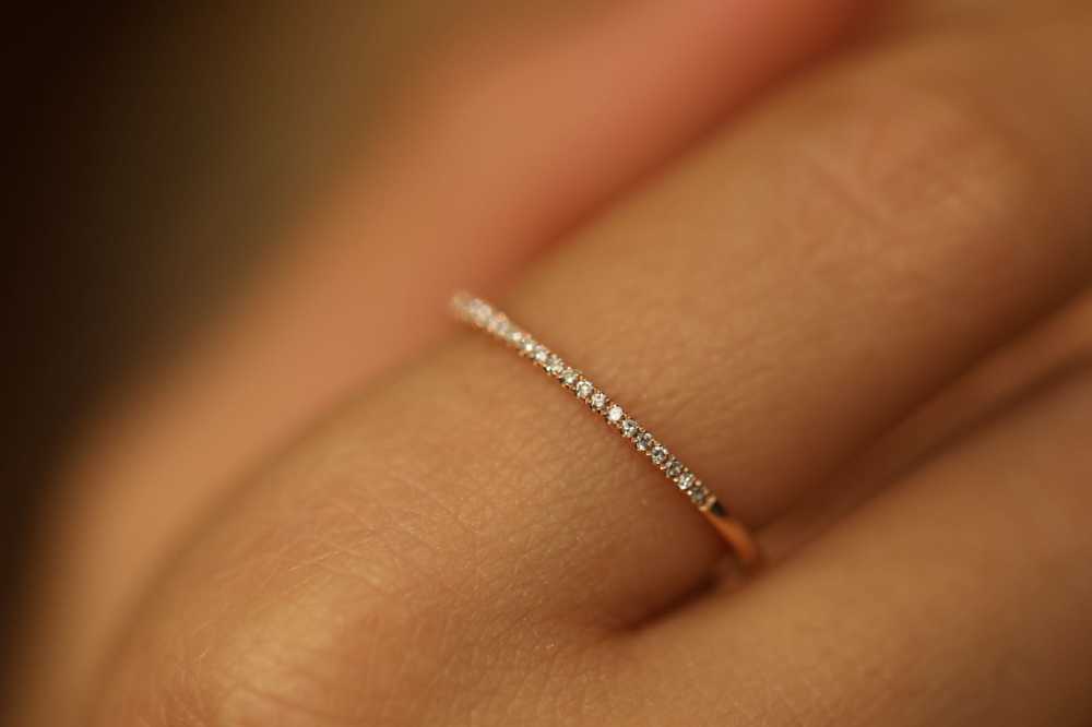 Round Thin Diamond Ring