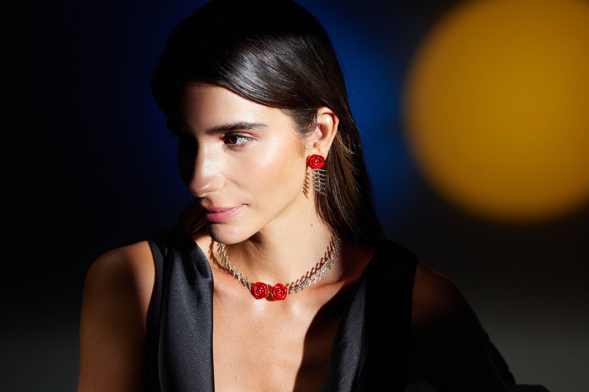 Knife and Rose Choker