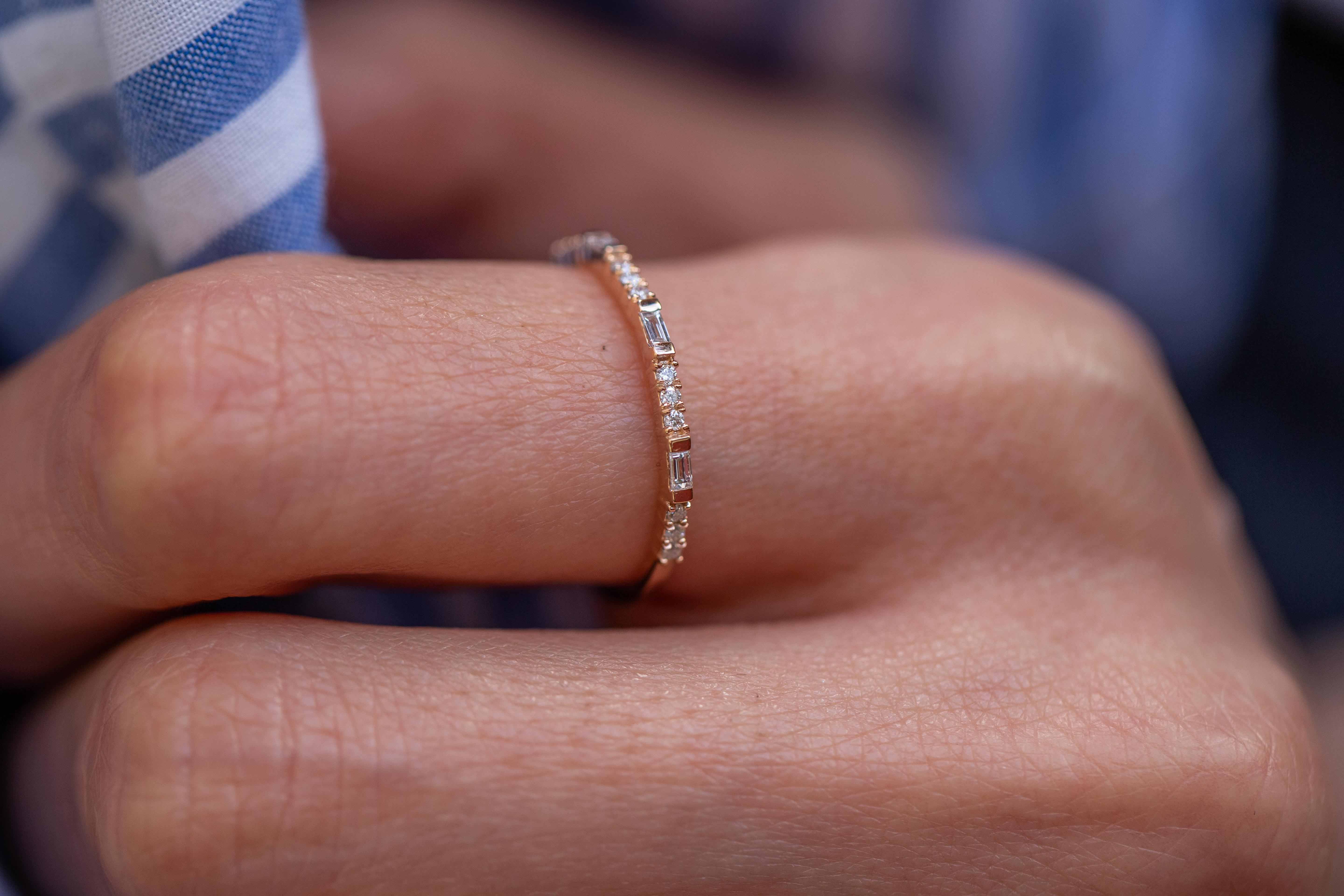 Baguette and Diamond Ring