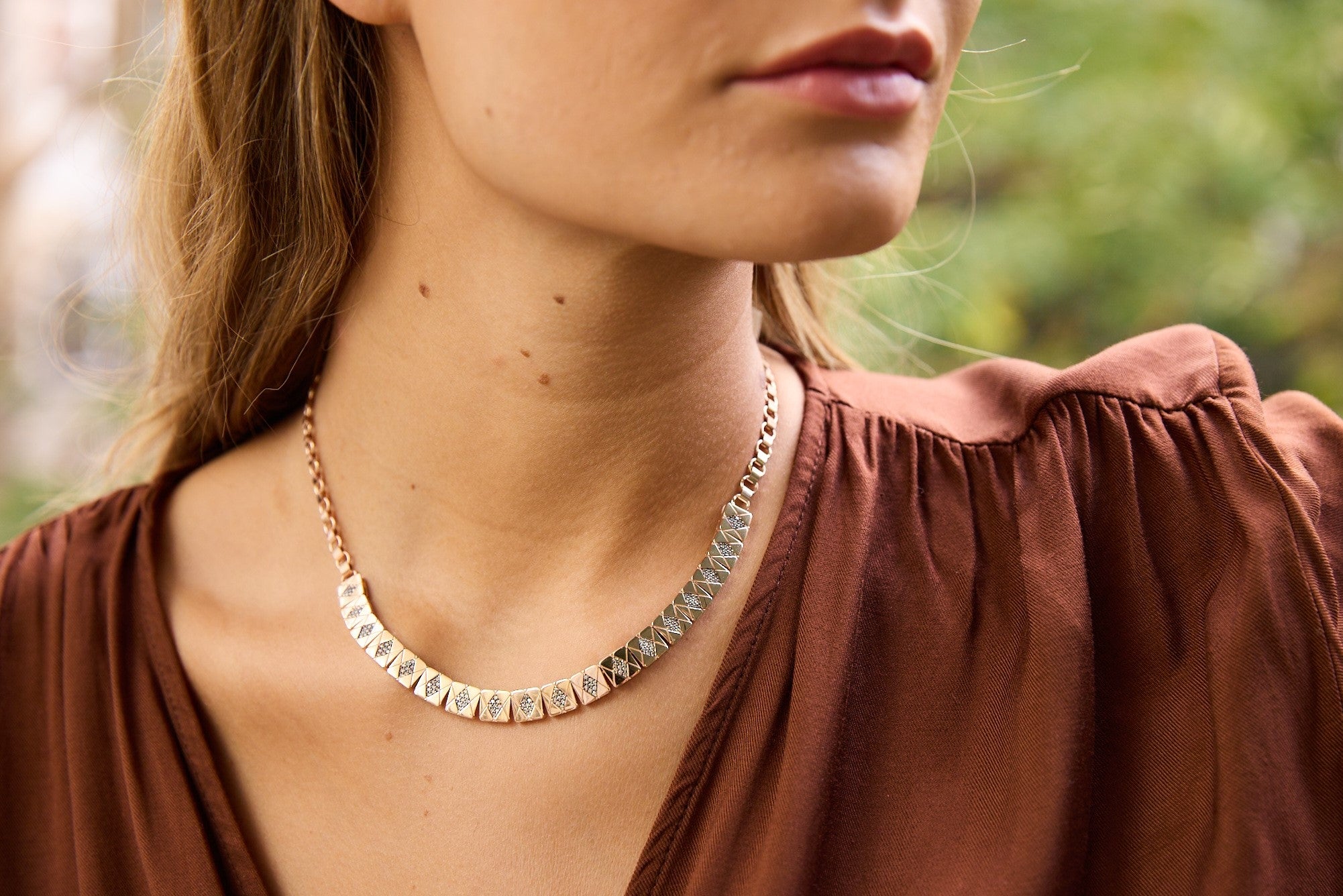 Octagon Necklace