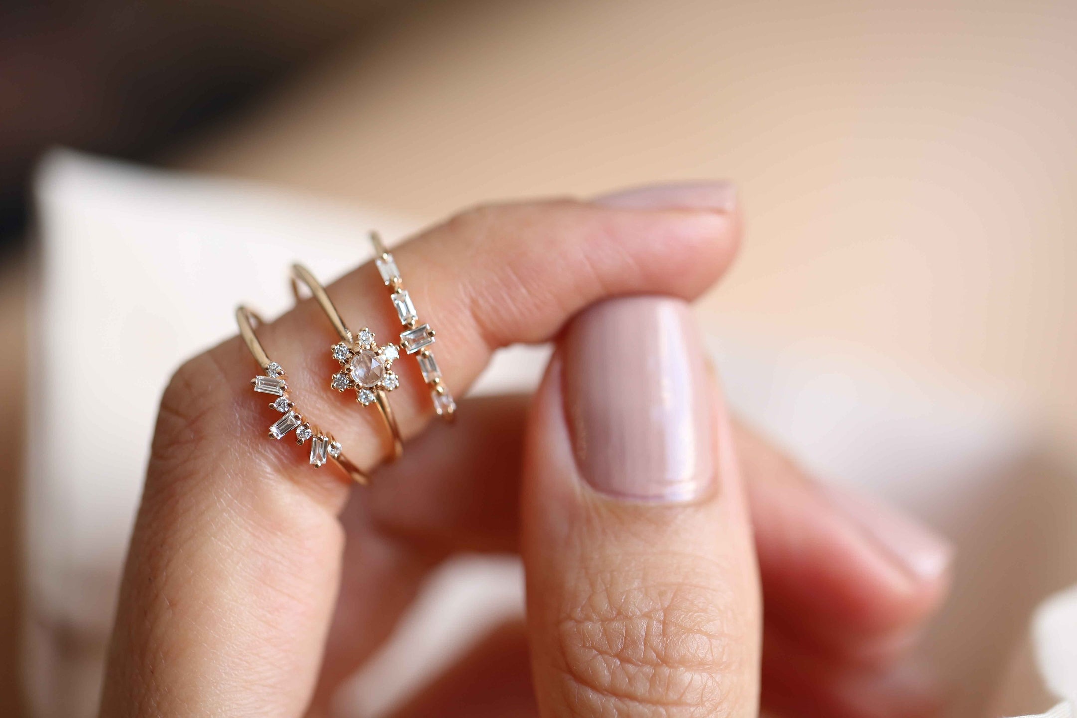 Row Baguette Ring