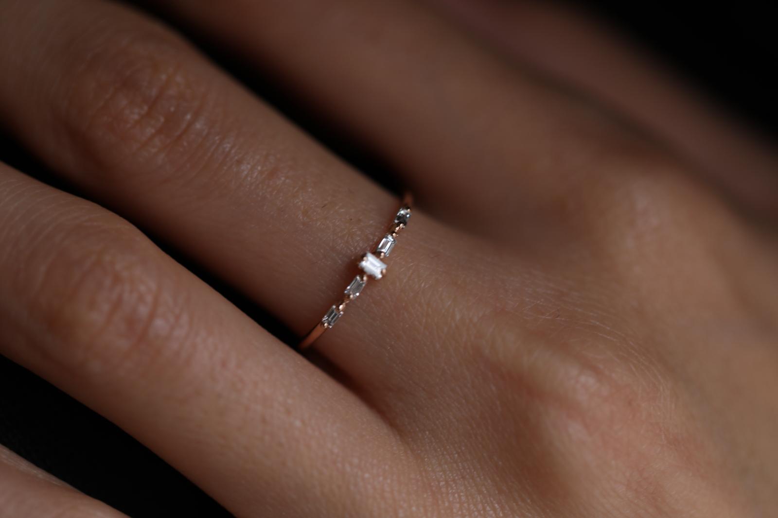 Row Baguette Ring