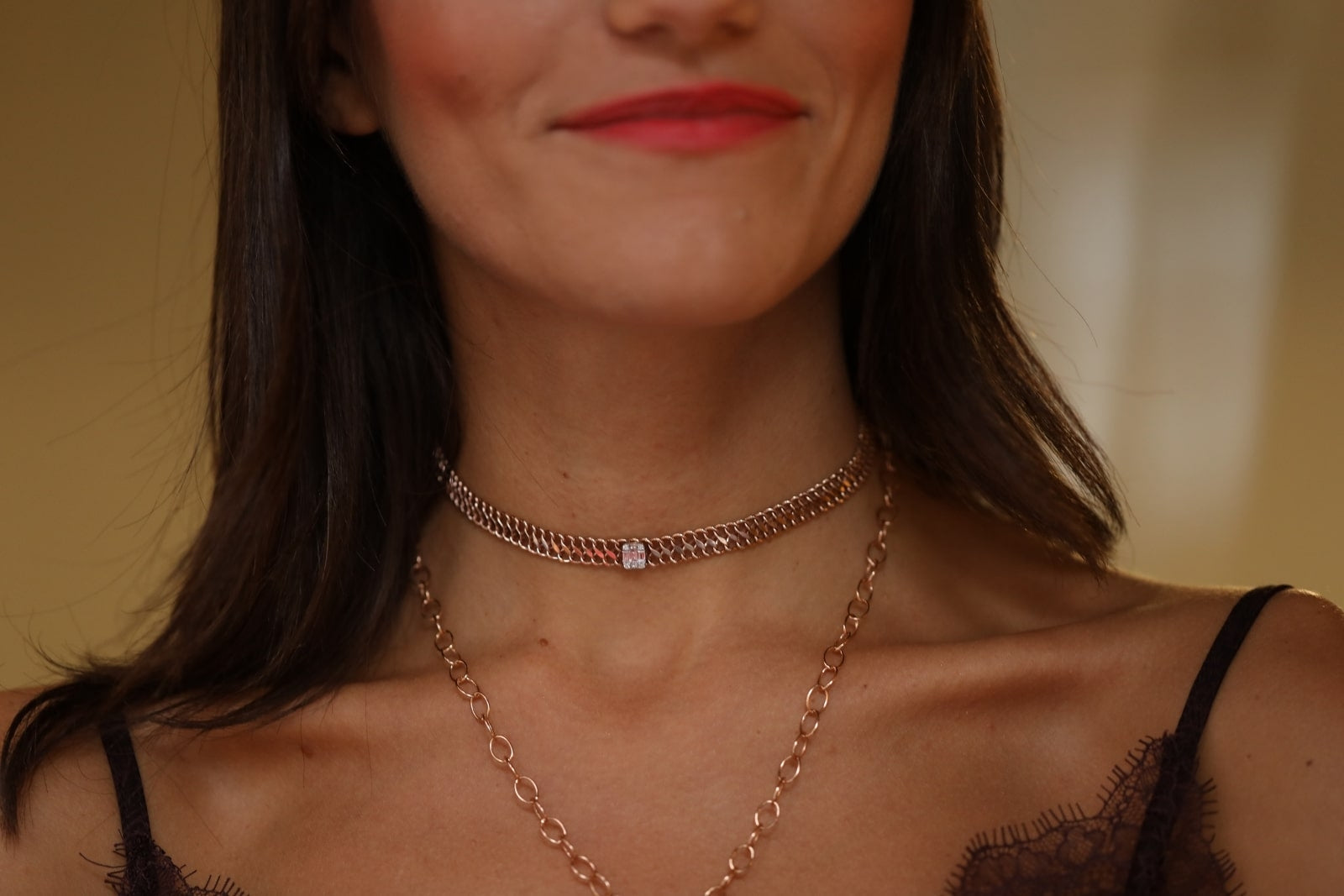 Baguette Diamond Choker