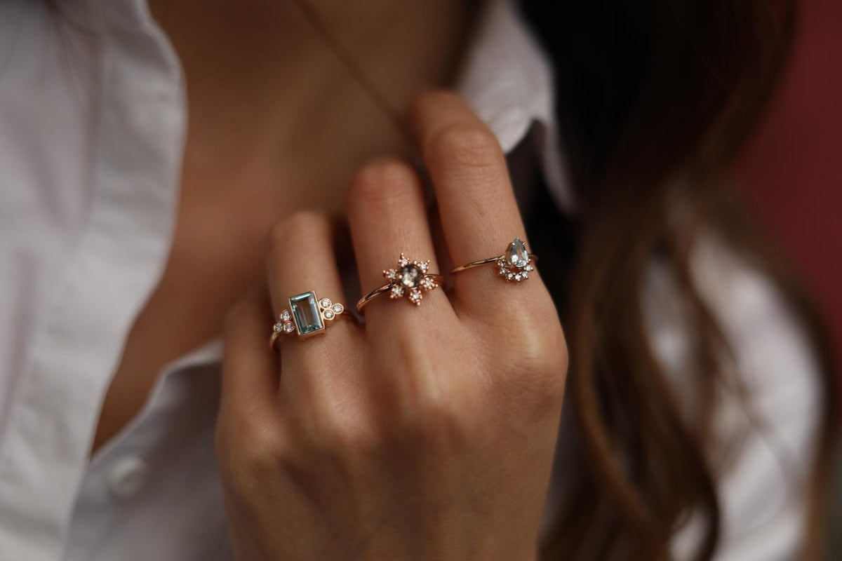 Diamond and Diamond Ring