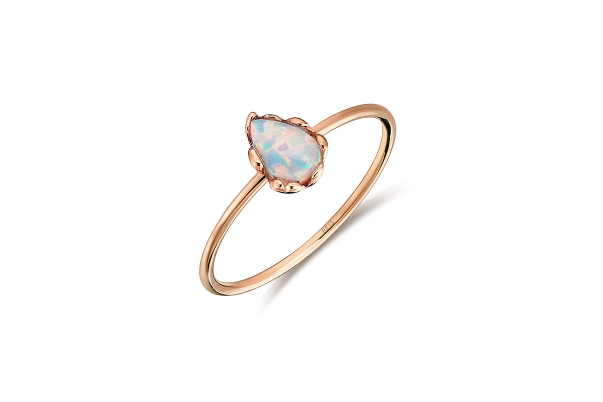 Opal Drop Ring