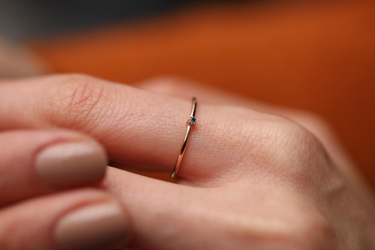 Mini Dark Blue Ring