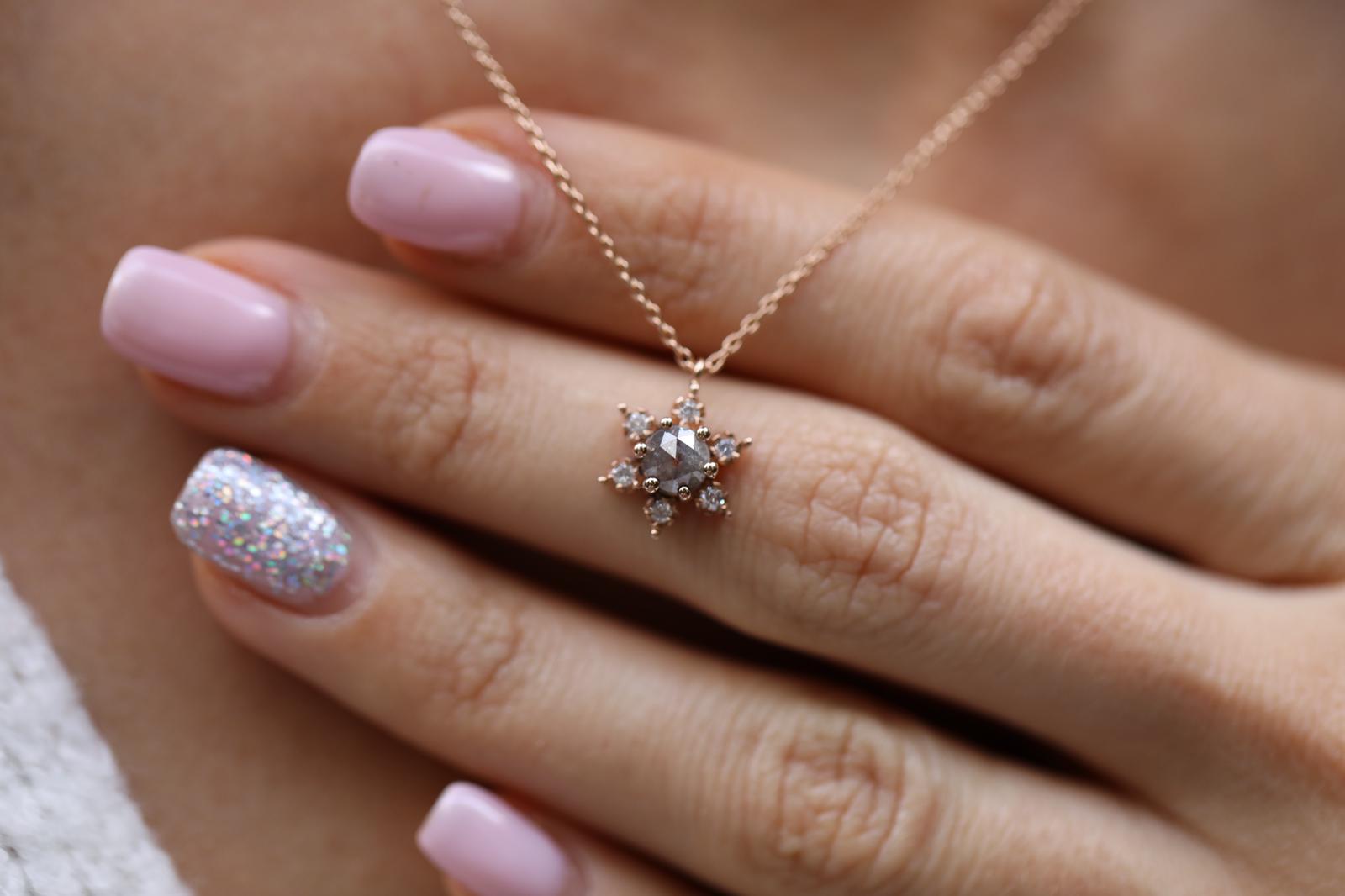 Raw Diamond Necklace
