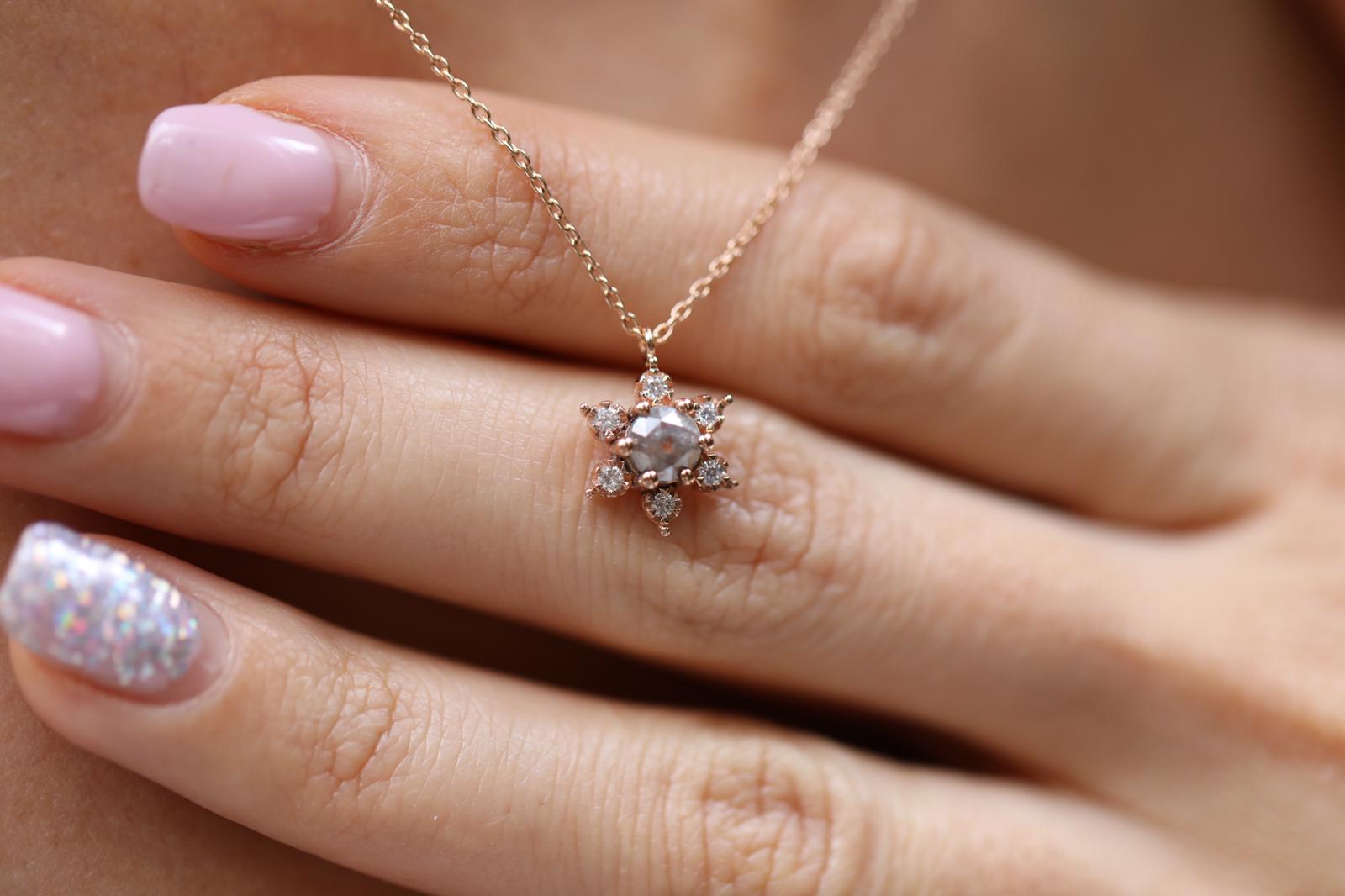 Raw Diamond Necklace