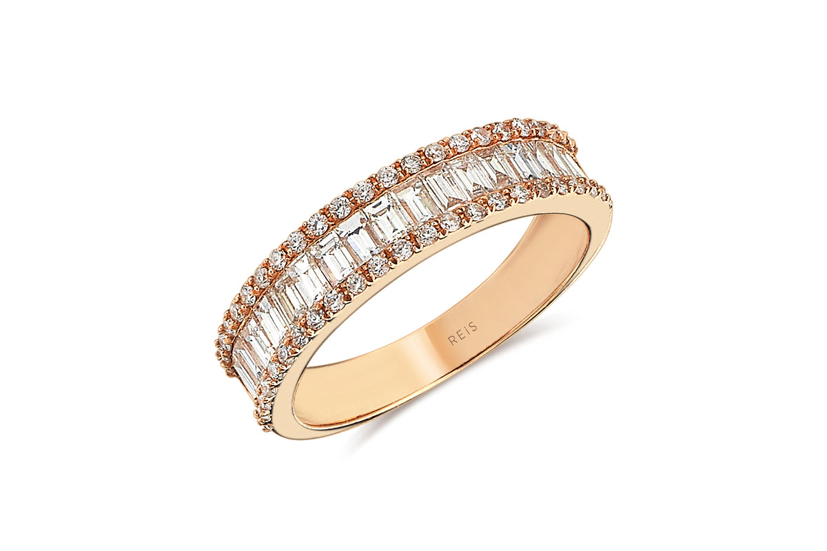 Half Round Baguette Ring