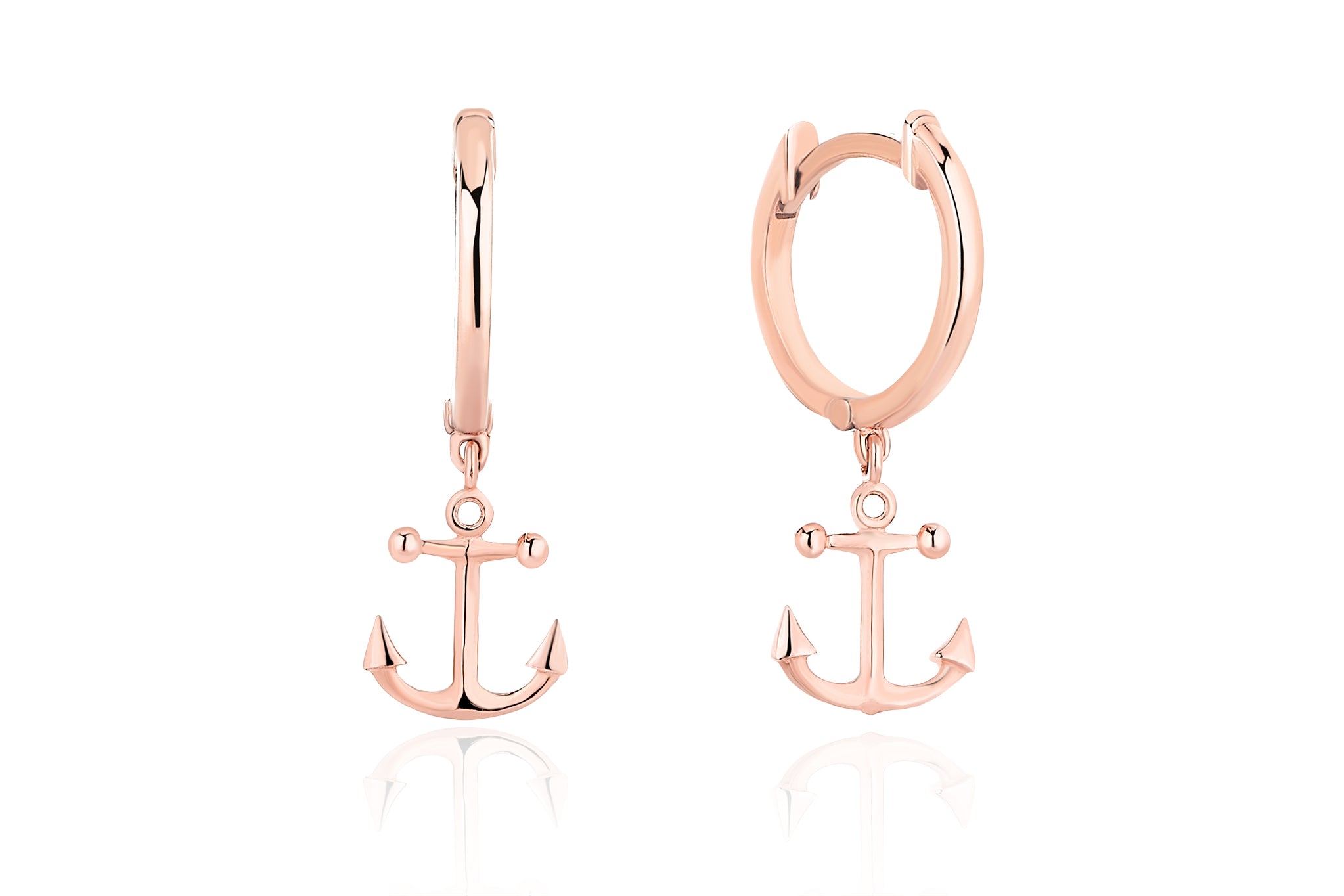 Anchor Hoop Earrings