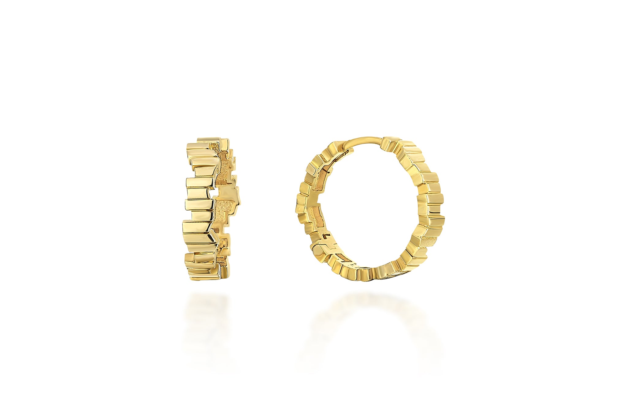 Fine Zig Zag Earrings