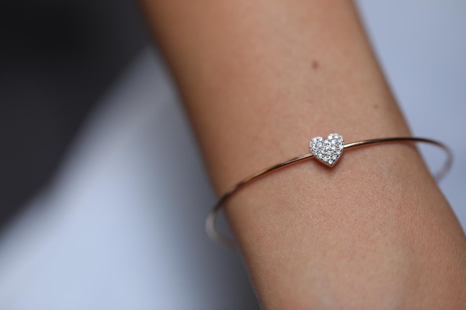 Heart Diamond Bracelet