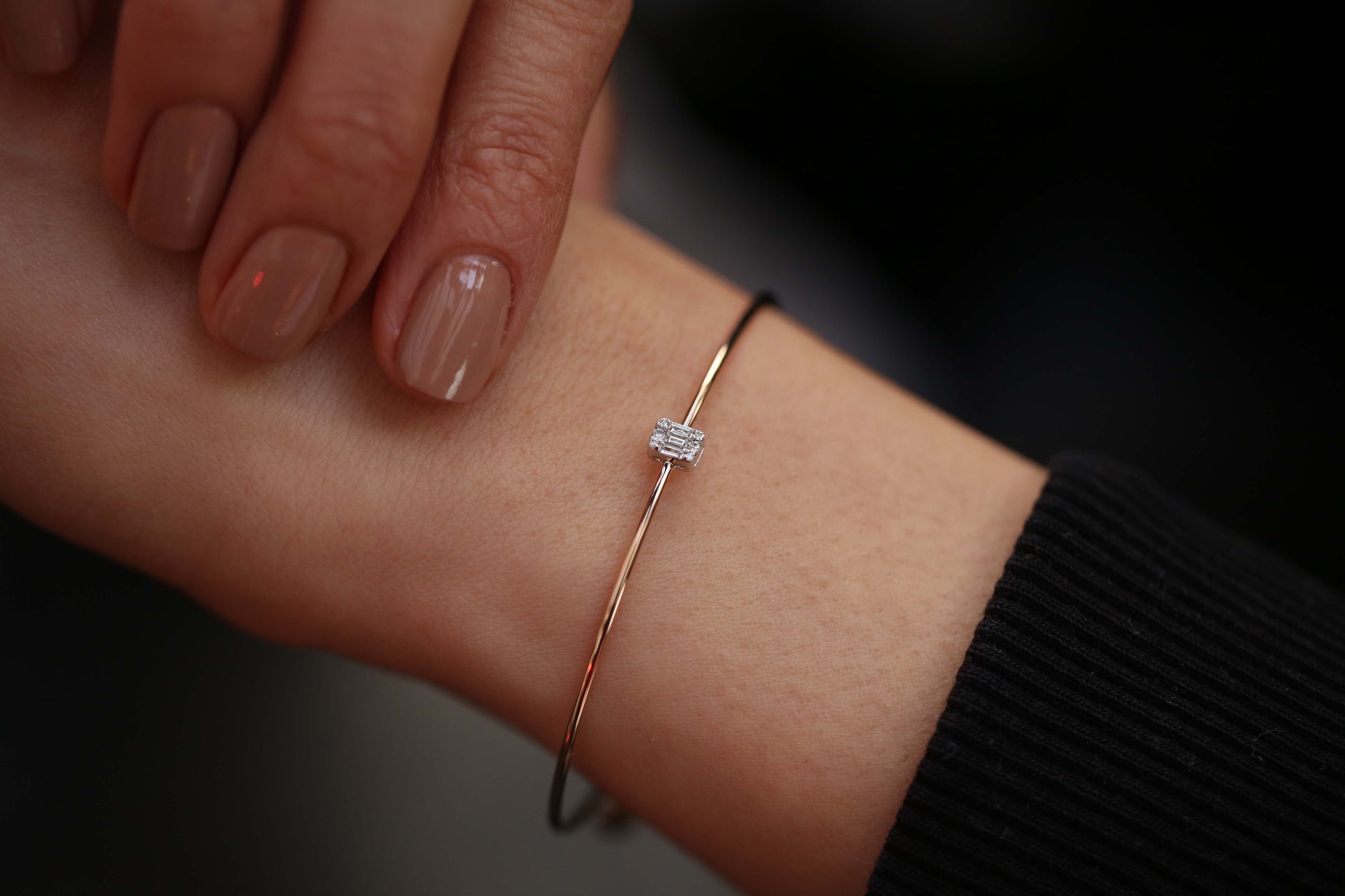 Baguette Wire Bracelet