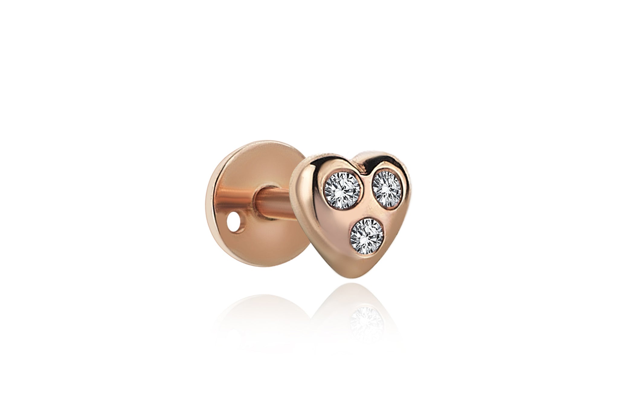 Heart Diamond Piercing