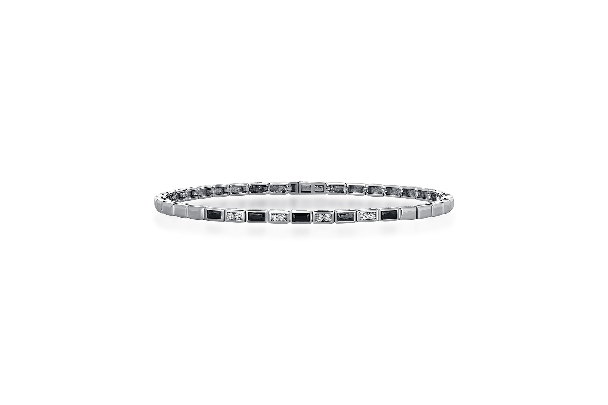 Scale Bar Diamond Bracelet