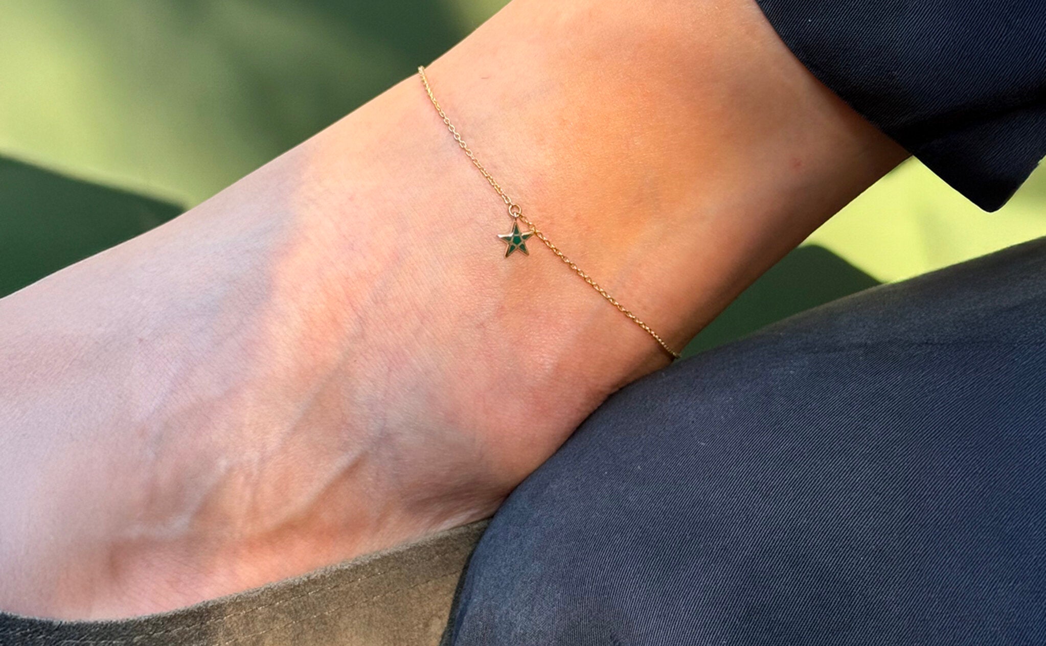 Nyx Green Anklet